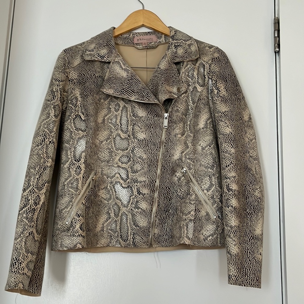 Philosophy Faux Leather Jacket